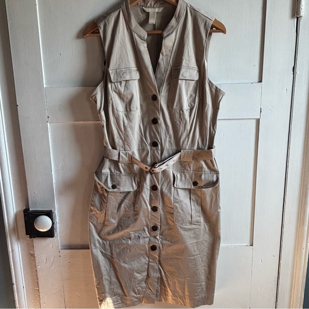 Banana Republic Safari Button Down Dress
